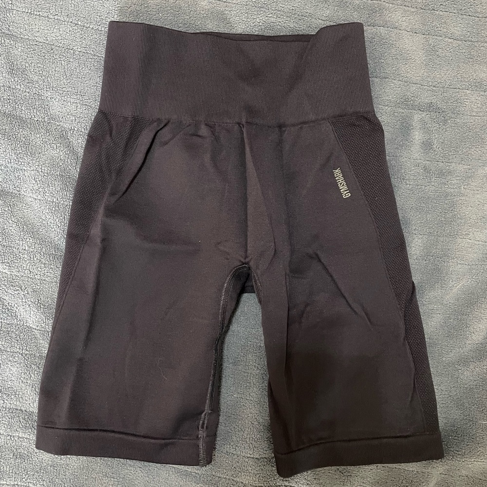 Gymshark biker shorts, size small, dark navy blue